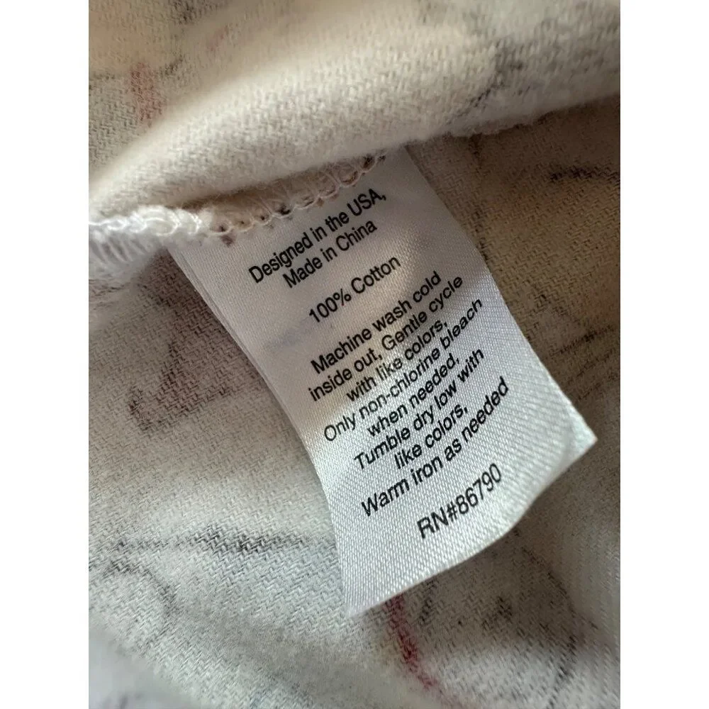The Company Store Girls 6/7 Fleece Dog Pajama Shirt Gown
